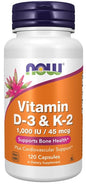 Vitamin D-3 & K-2 - 120 caps