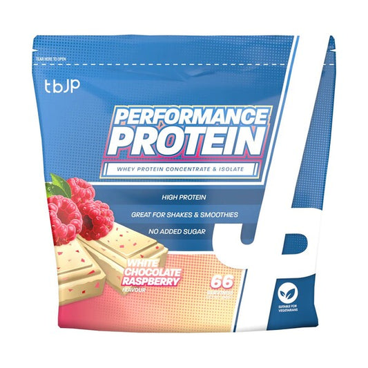 Performance Protein, White Chocolate Raspberry (EAN 659048915809) - 2000g