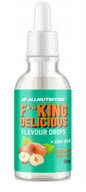 Fitking Delicious Flavour Drops Allnutrition – Complément alimentaire saveur noisette, 50 ml