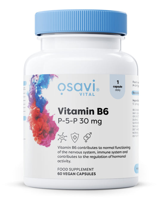 Vitamin B6 - P-5-P, 30mg - 60 vegan caps